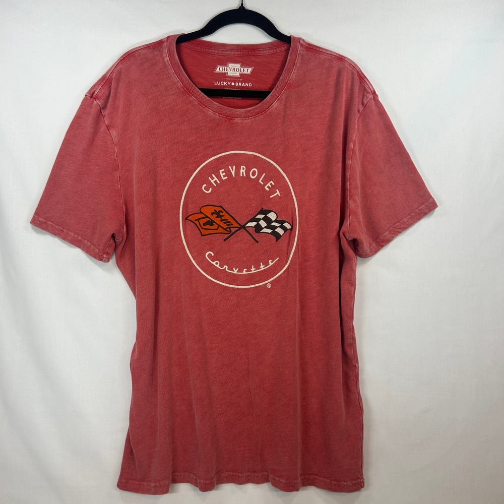 Chevrolet Corvette Red Graphic T-Shirt Size XXL